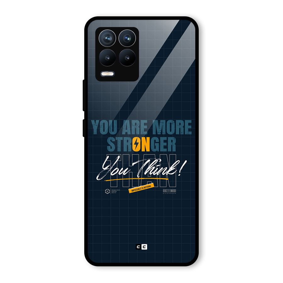 More Stronger Glass Back Case for Realme 8