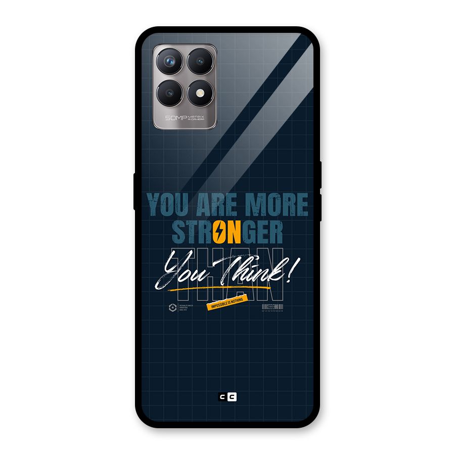 More Stronger Glass Back Case for Realme 8i