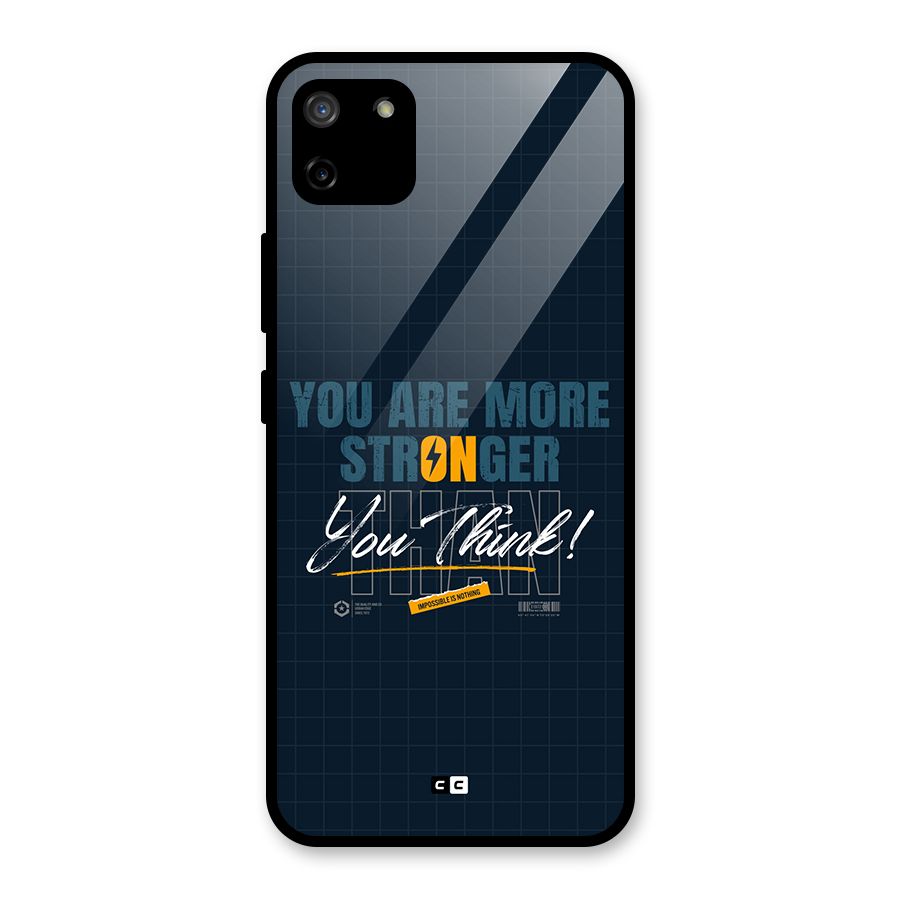 More Stronger Glass Back Case for Realme C11