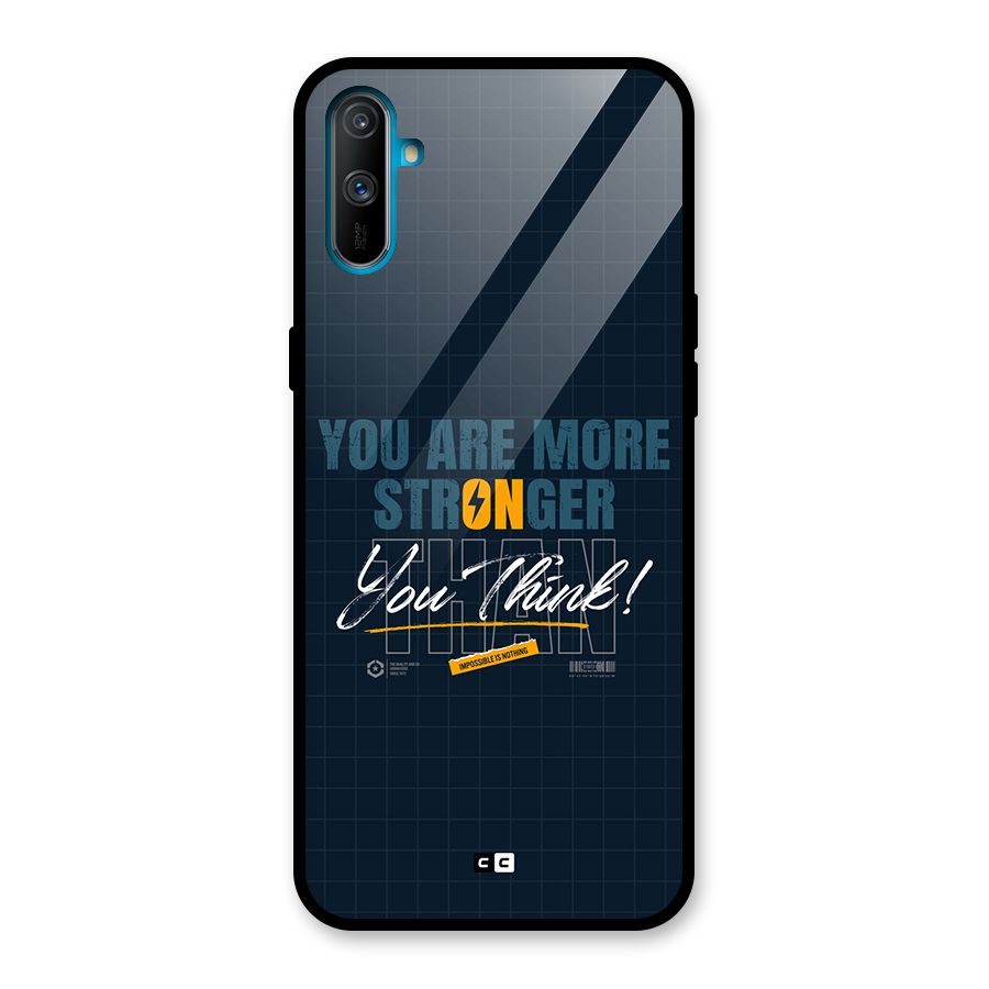 More Stronger Glass Back Case for Realme C3