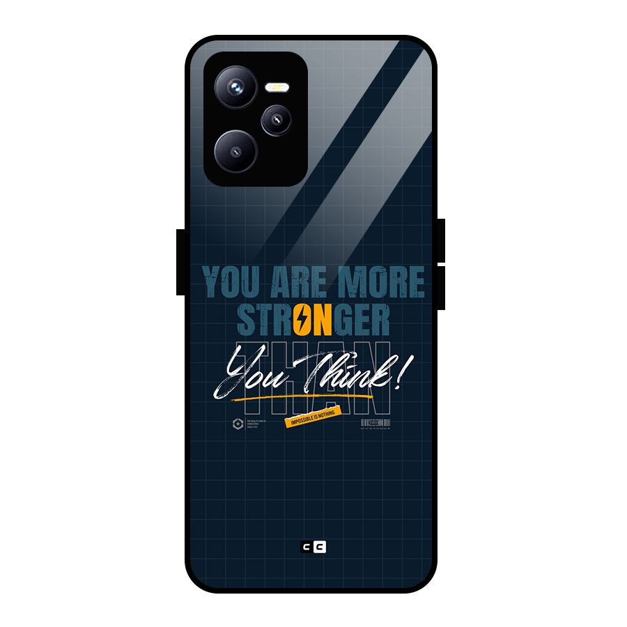 More Stronger Glass Back Case for Realme C35