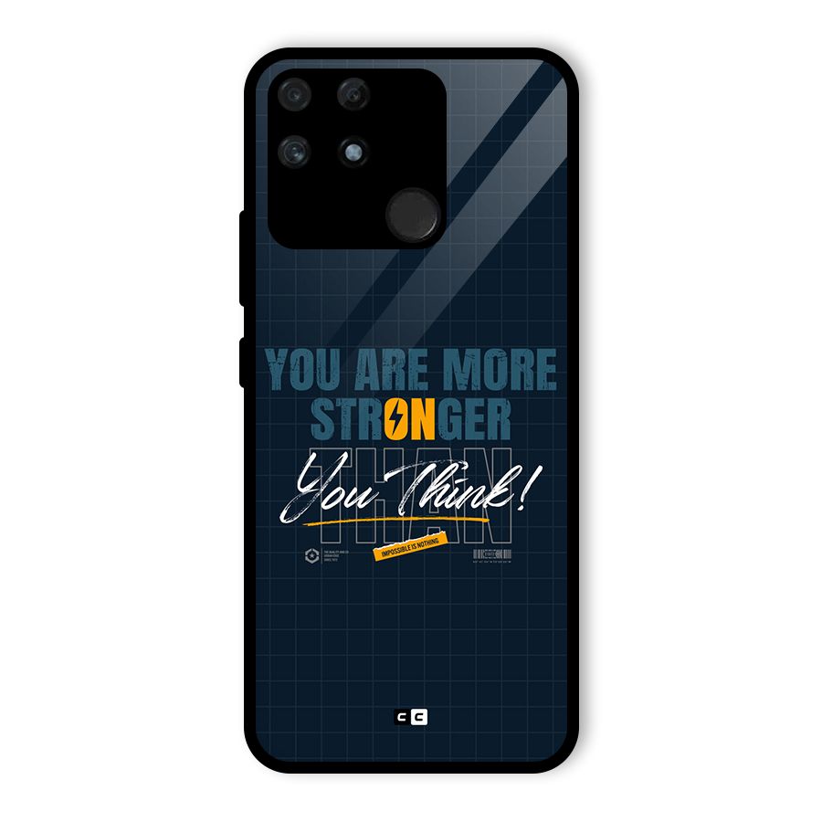 More Stronger Glass Back Case for Realme Narzo 50A