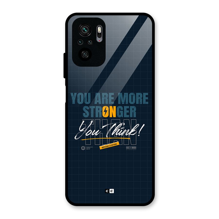 More Stronger Glass Back Case for Redmi Note 10S
