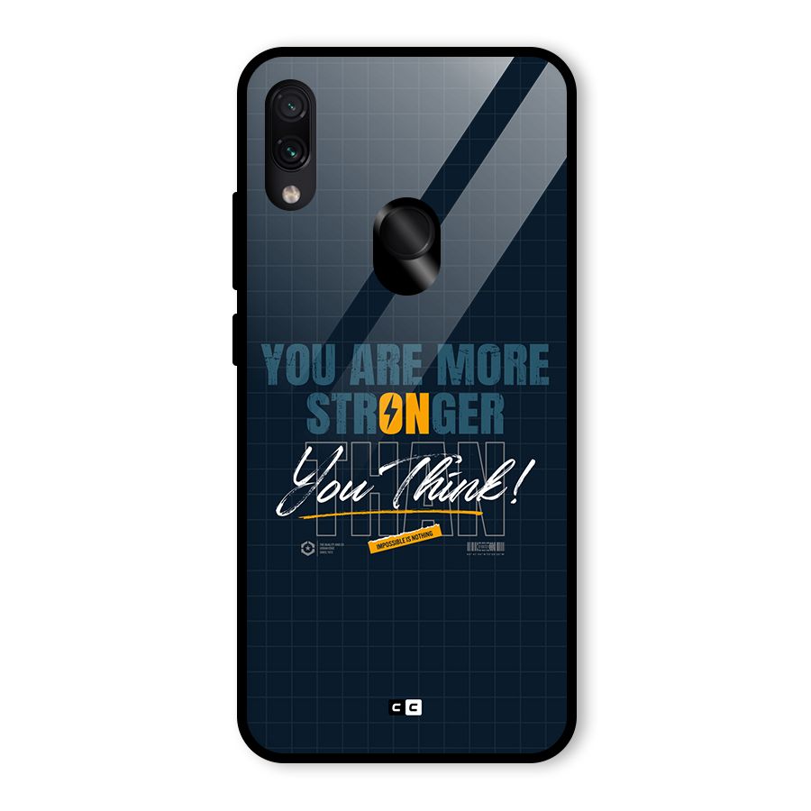 More Stronger Glass Back Case for Redmi Note 7 Pro