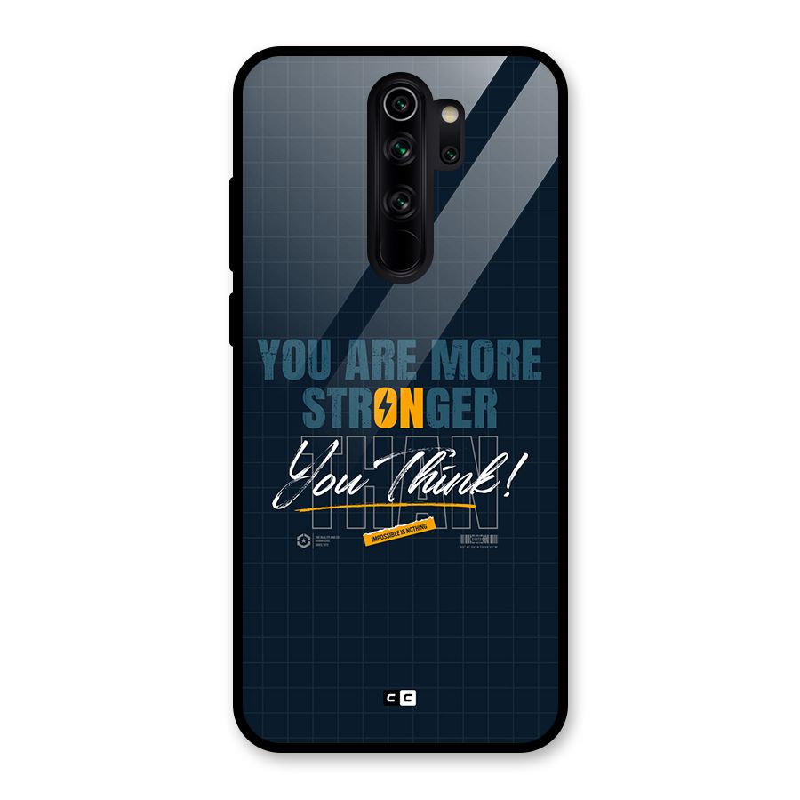 More Stronger Glass Back Case for Redmi Note 8 Pro