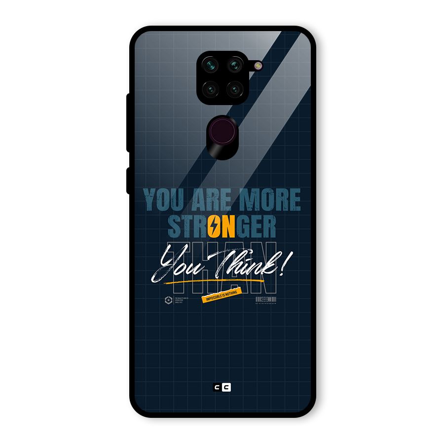 More Stronger Glass Back Case for Redmi Note 9