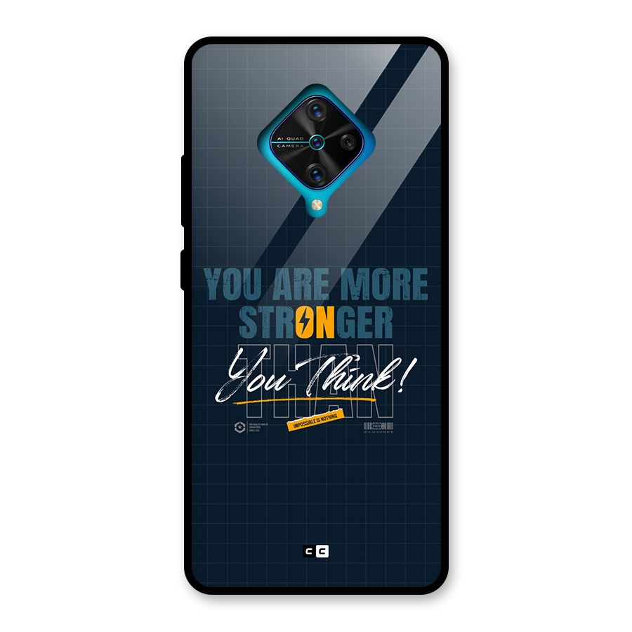 More Stronger Glass Back Case for Vivo S1 Pro