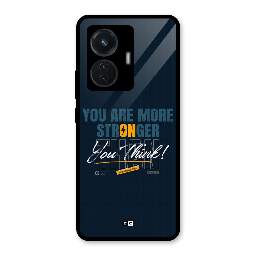 More Stronger Glass Back Case for Vivo T1 44W