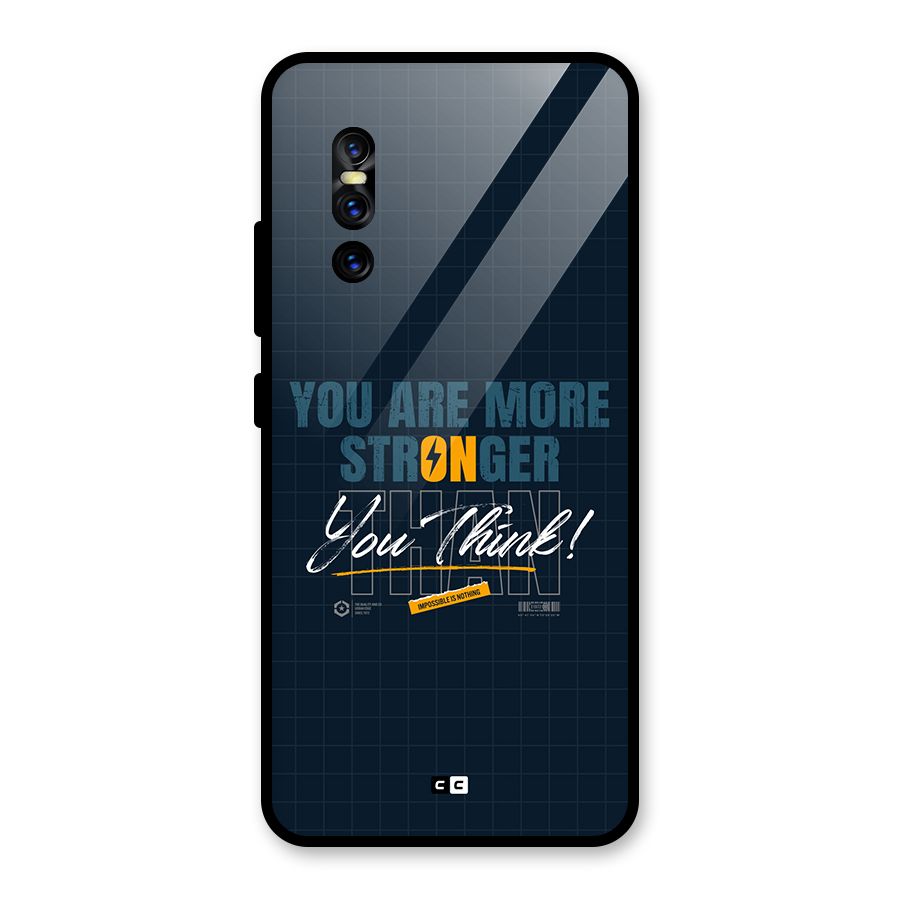 More Stronger Glass Back Case for Vivo V15 Pro