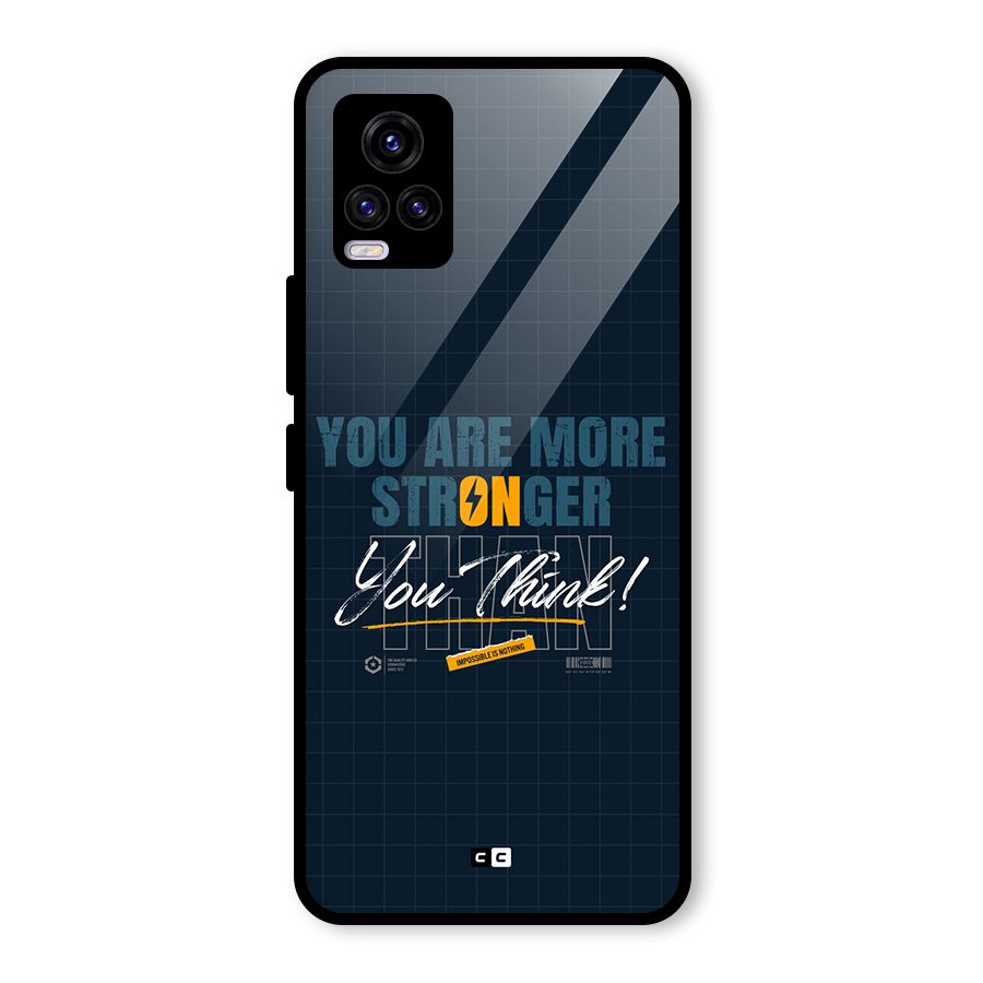 More Stronger Glass Back Case for Vivo V20