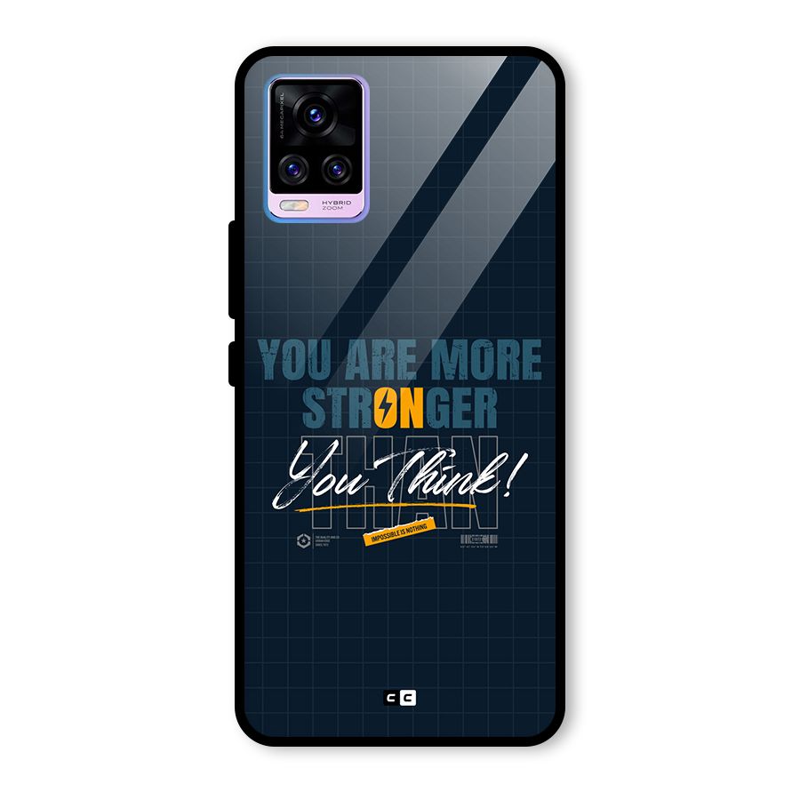 More Stronger Glass Back Case for Vivo V20 Pro