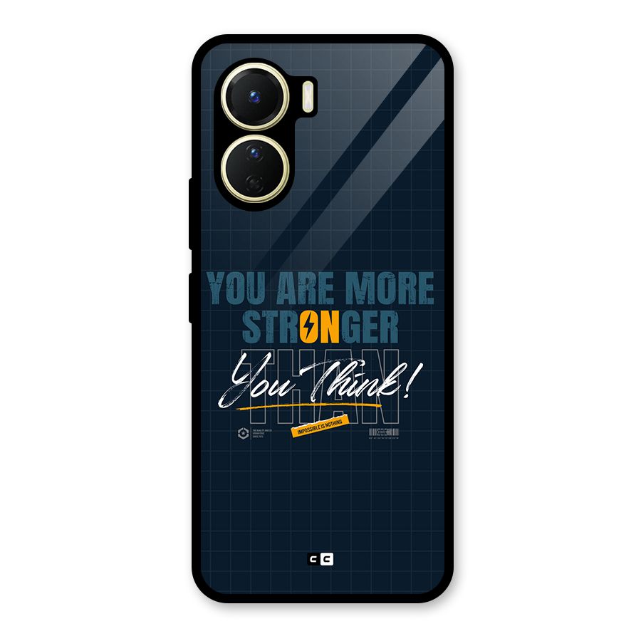 More Stronger Glass Back Case for Vivo Y16