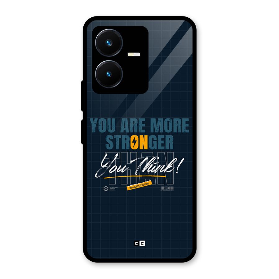 More Stronger Glass Back Case for Vivo Y22s