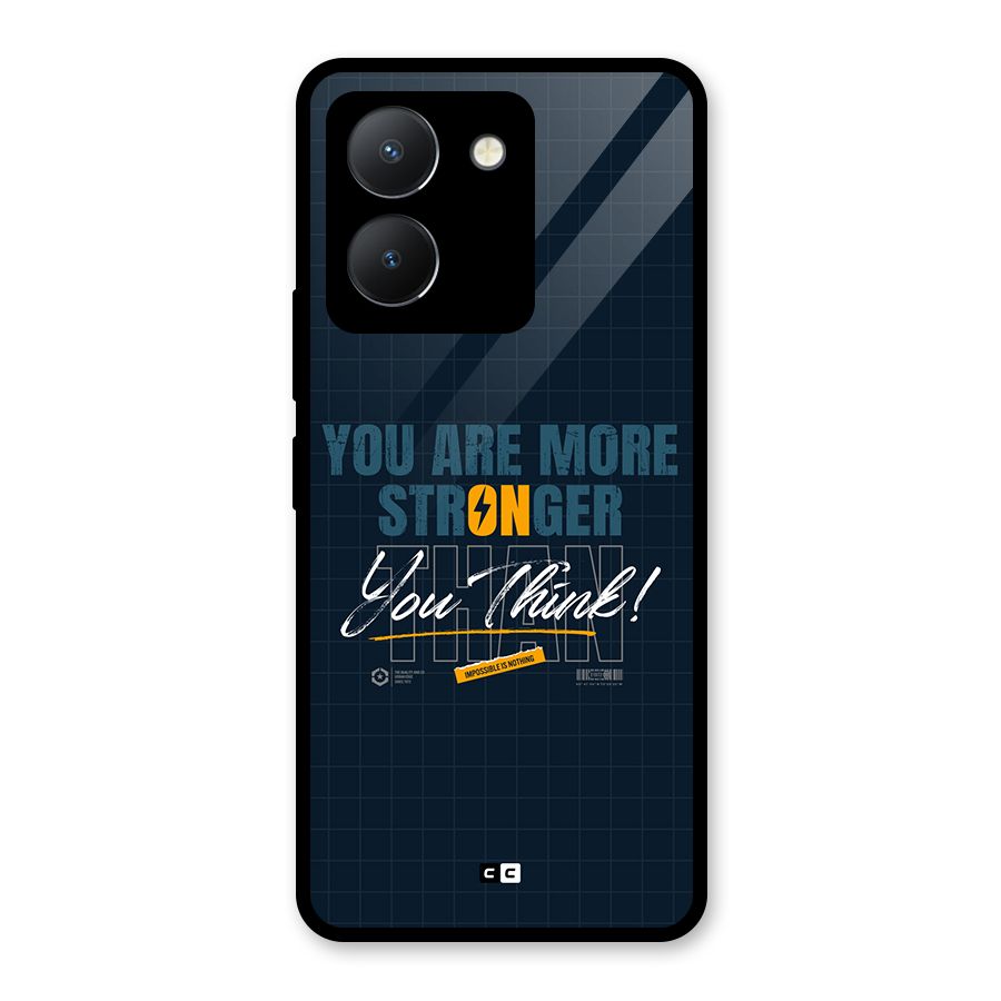 More Stronger Glass Back Case for Vivo Y36