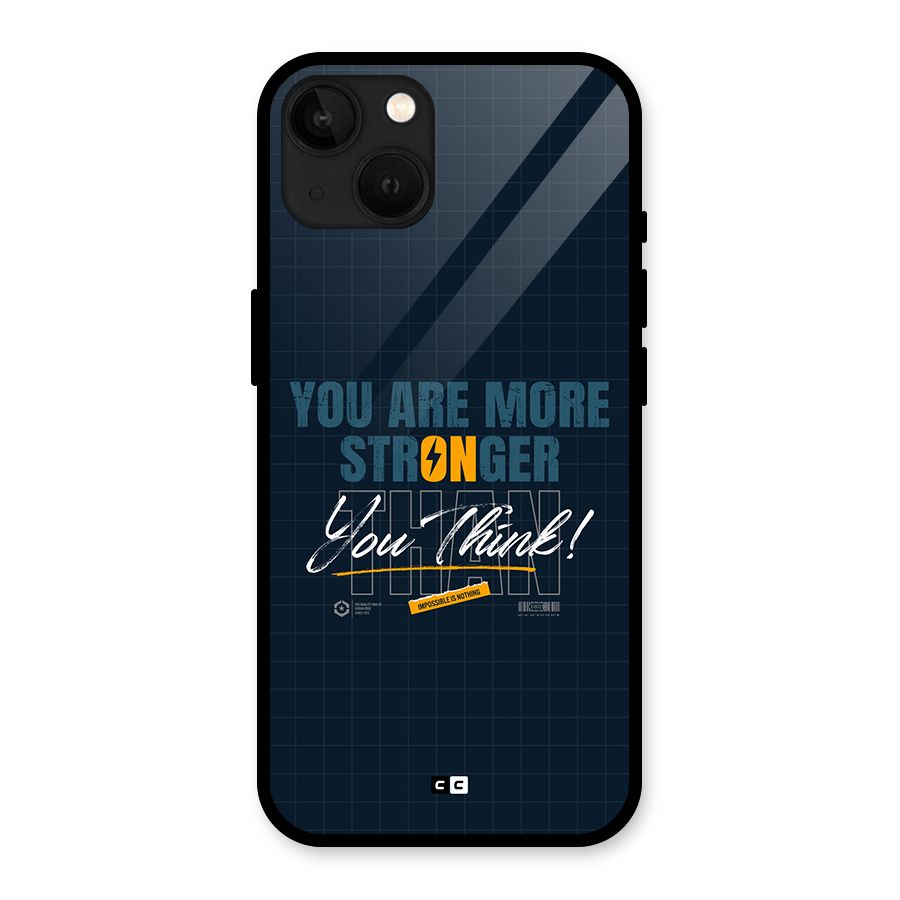 More Stronger Glass Back Case for iPhone 13