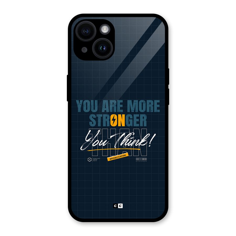 More Stronger Glass Back Case for iPhone 14