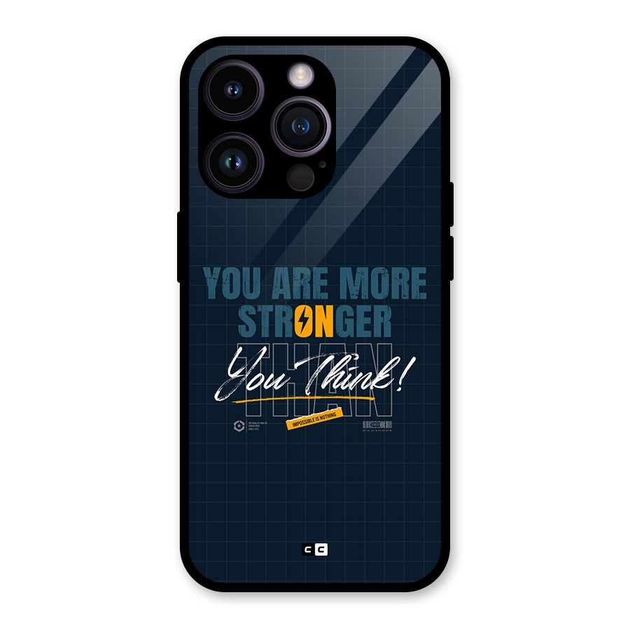 More Stronger Glass Back Case for iPhone 14 Pro