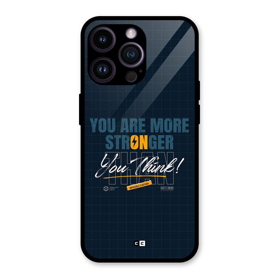 More Stronger Glass Back Case for iPhone 14 Pro Max