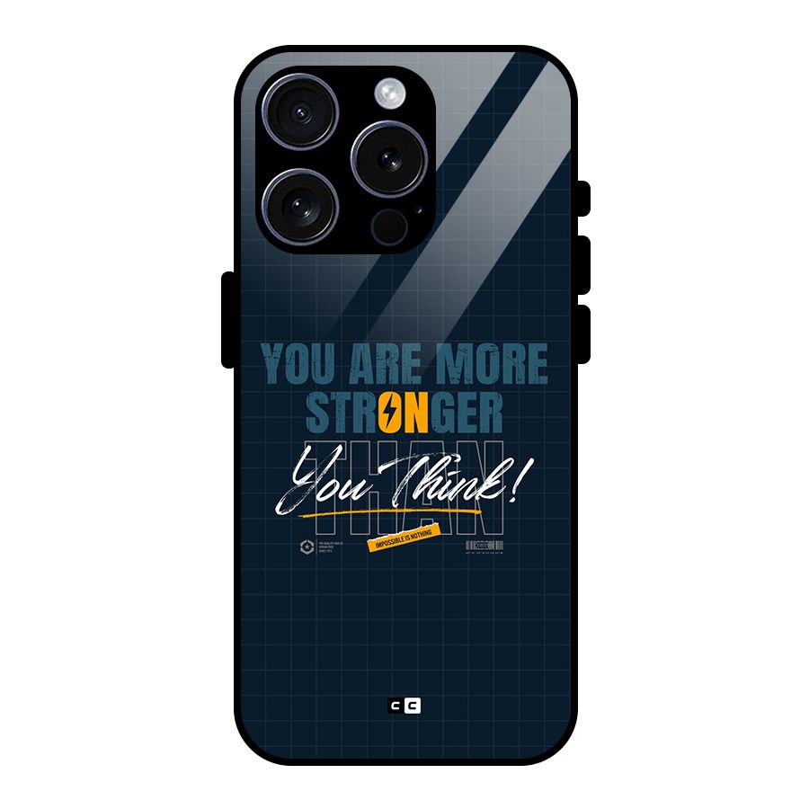 More Stronger Glass Back Case for iPhone 15 Pro