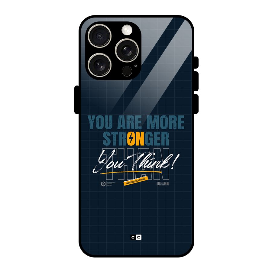 More Stronger Glass Back Case for iPhone 15 Pro Max