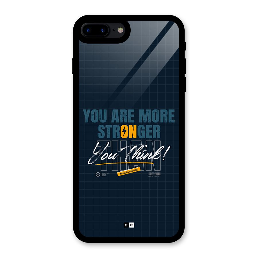 More Stronger Glass Back Case for iPhone 8 Plus