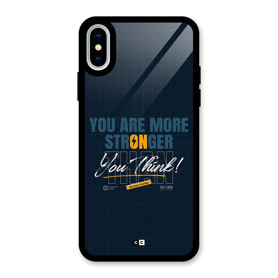 More Stronger Glass Back Case for iPhone XS
