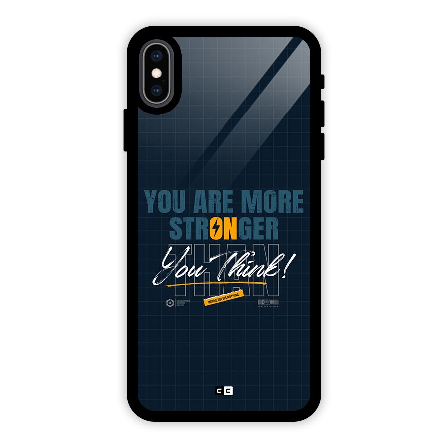 More Stronger Glass Back Case for iPhone XS Max