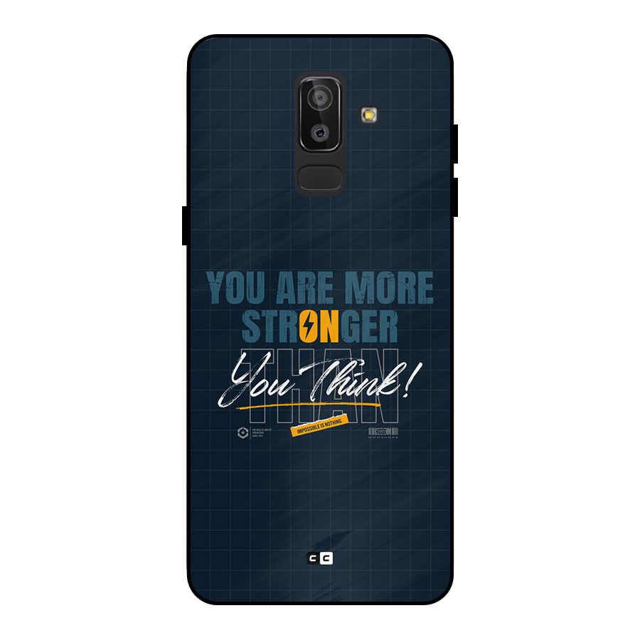 More Stronger Metal Back Case for Galaxy J8
