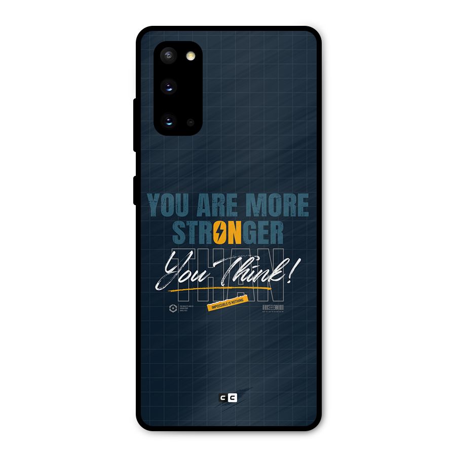 More Stronger Metal Back Case for Galaxy S20