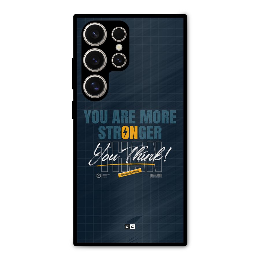 More Stronger Metal Back Case for Galaxy S24 Ultra