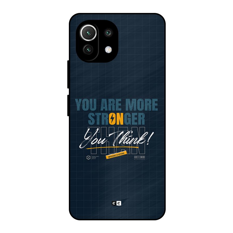 More Stronger Metal Back Case for Mi 11 Lite NE 5G