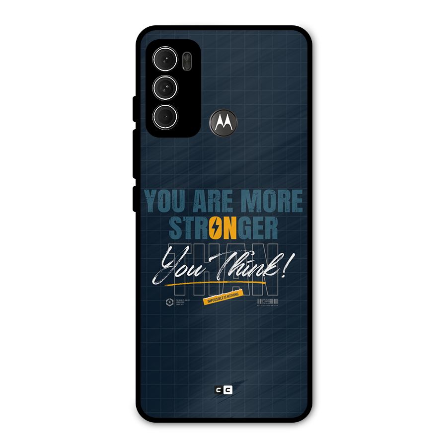More Stronger Metal Back Case for Moto G60