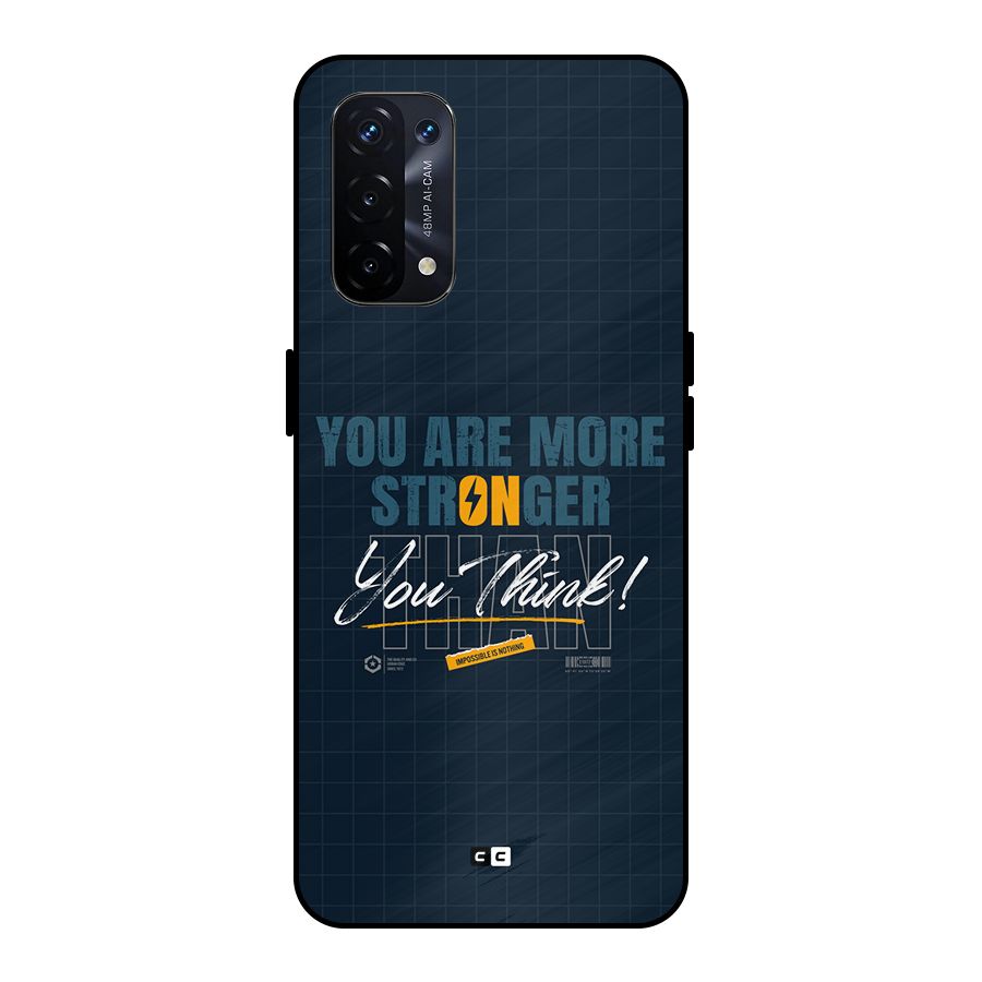 More Stronger Metal Back Case for Oppo A74 5G