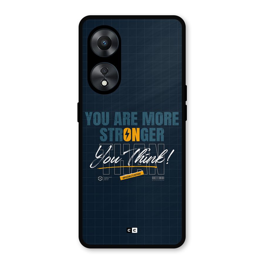 More Stronger Metal Back Case for Oppo A78