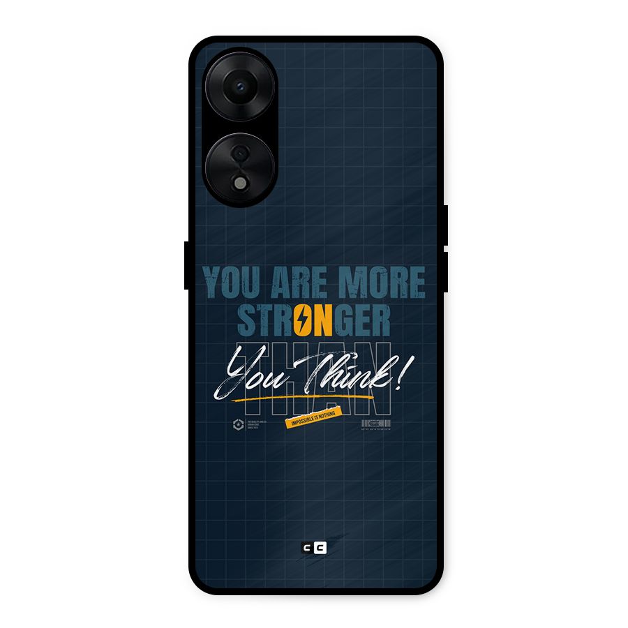 More Stronger Metal Back Case for Oppo A78 5G