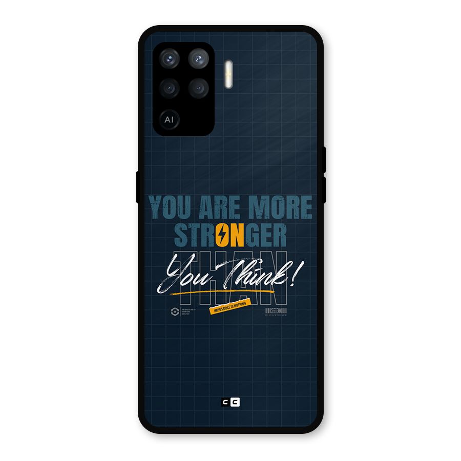 More Stronger Metal Back Case for Oppo F19 Pro