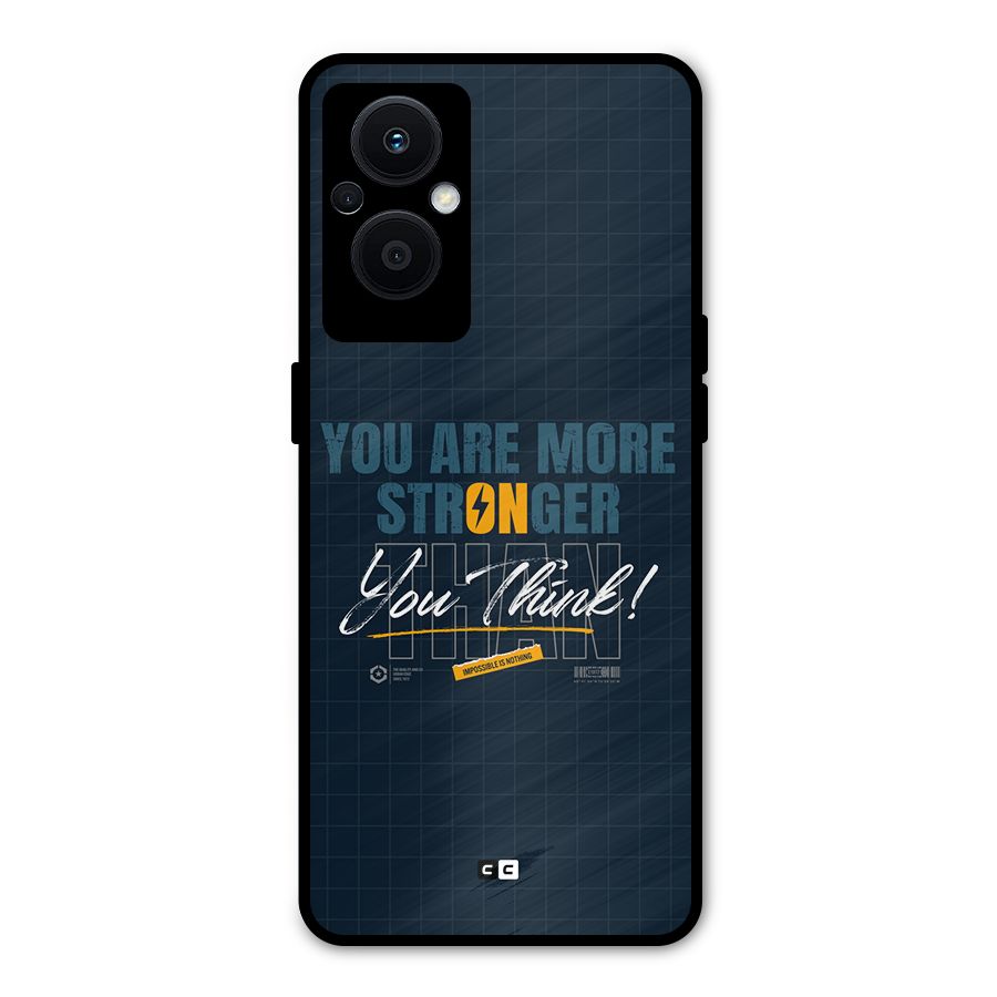 More Stronger Metal Back Case for Oppo F21 Pro 5G