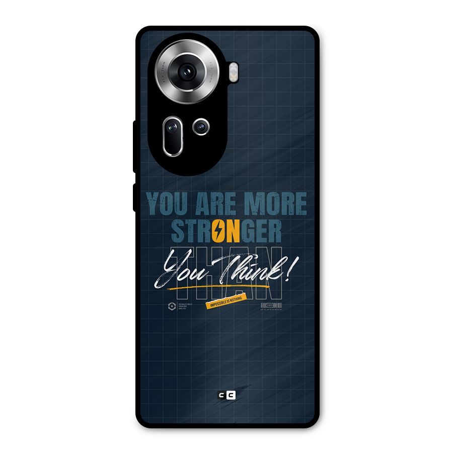 More Stronger Metal Back Case for Oppo Reno11 5G