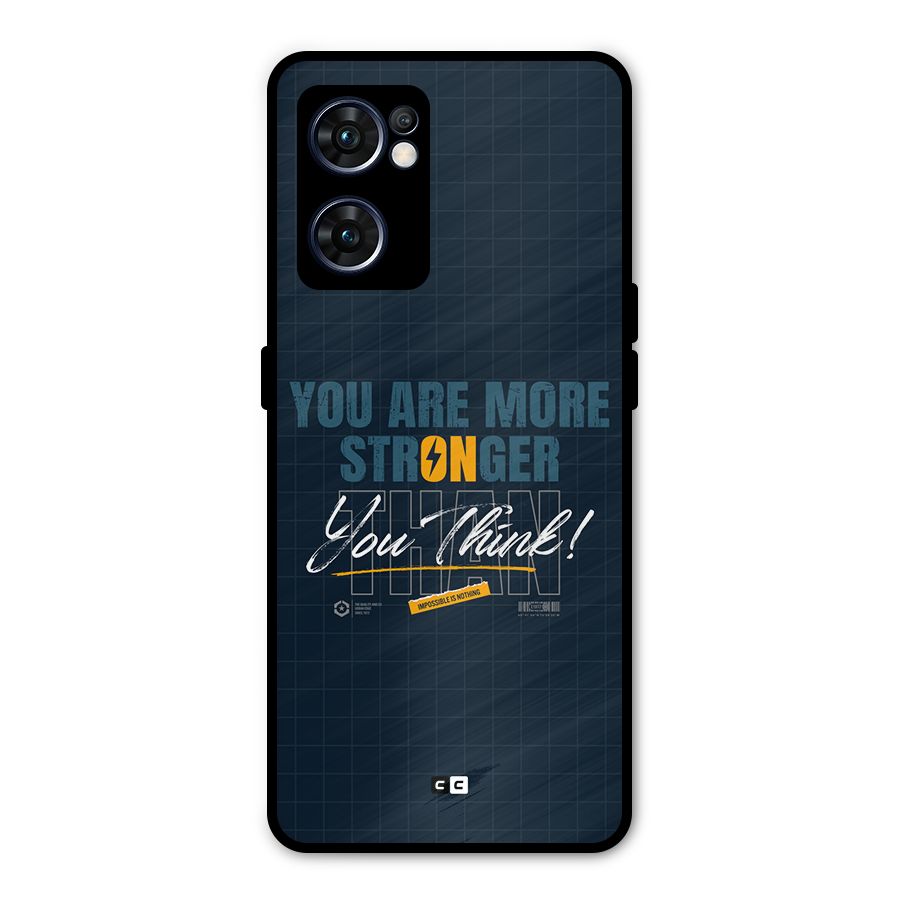 More Stronger Metal Back Case for Oppo Reno7 5G