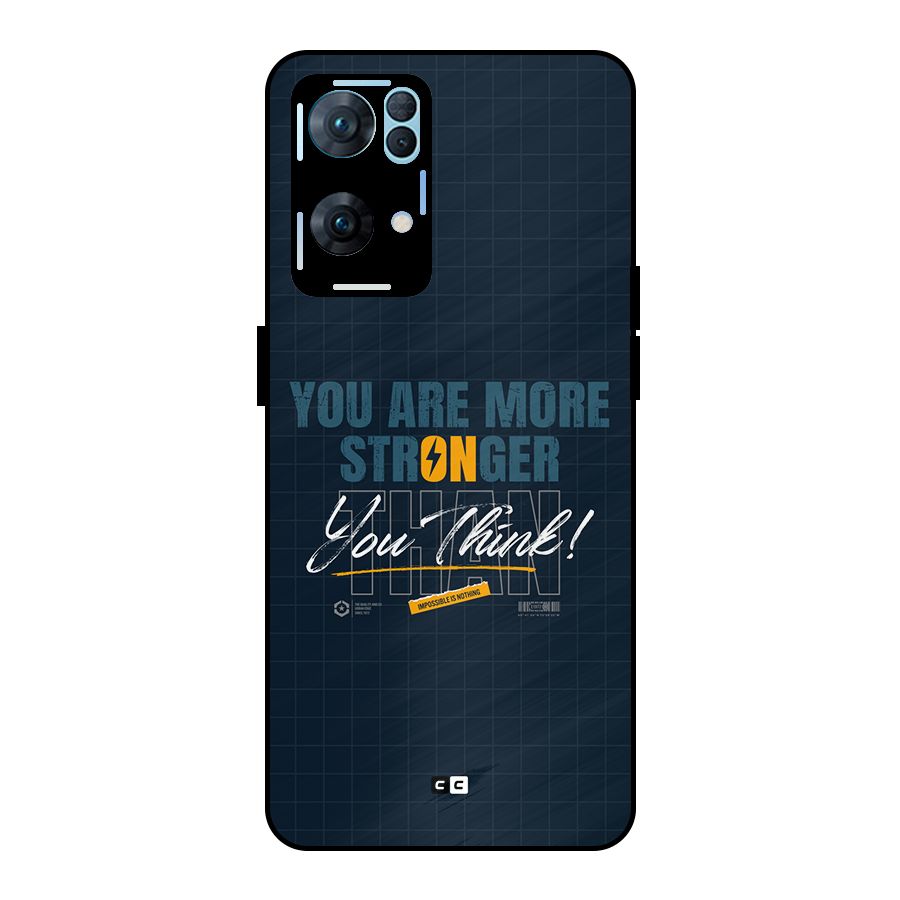 More Stronger Metal Back Case for Oppo Reno7 Pro 5G