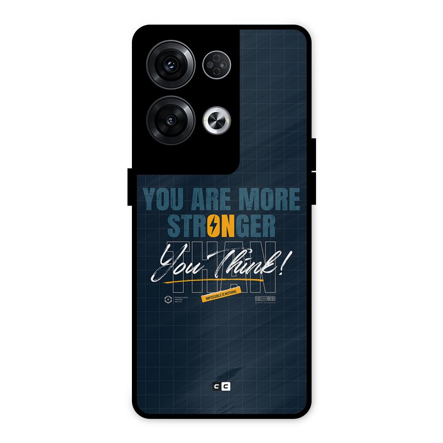 More Stronger Metal Back Case for Oppo Reno8 Pro 5G