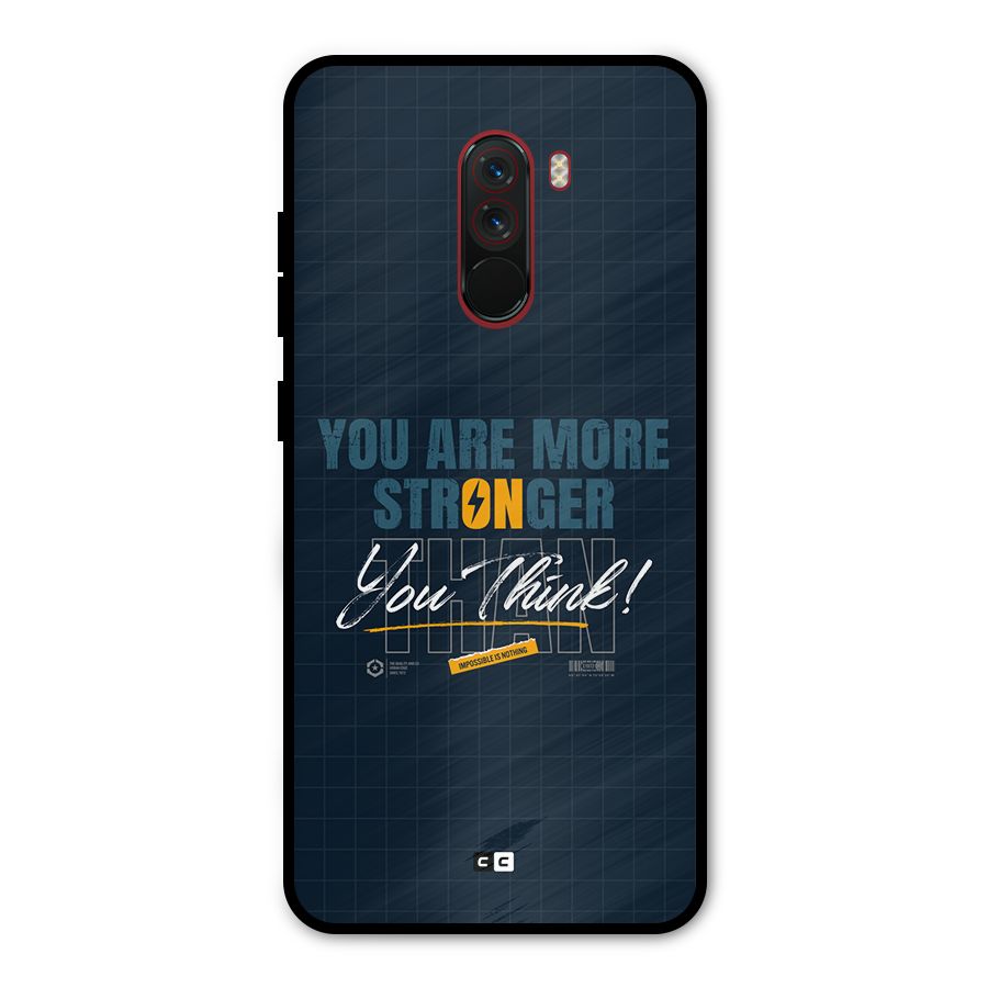More Stronger Metal Back Case for Poco F1