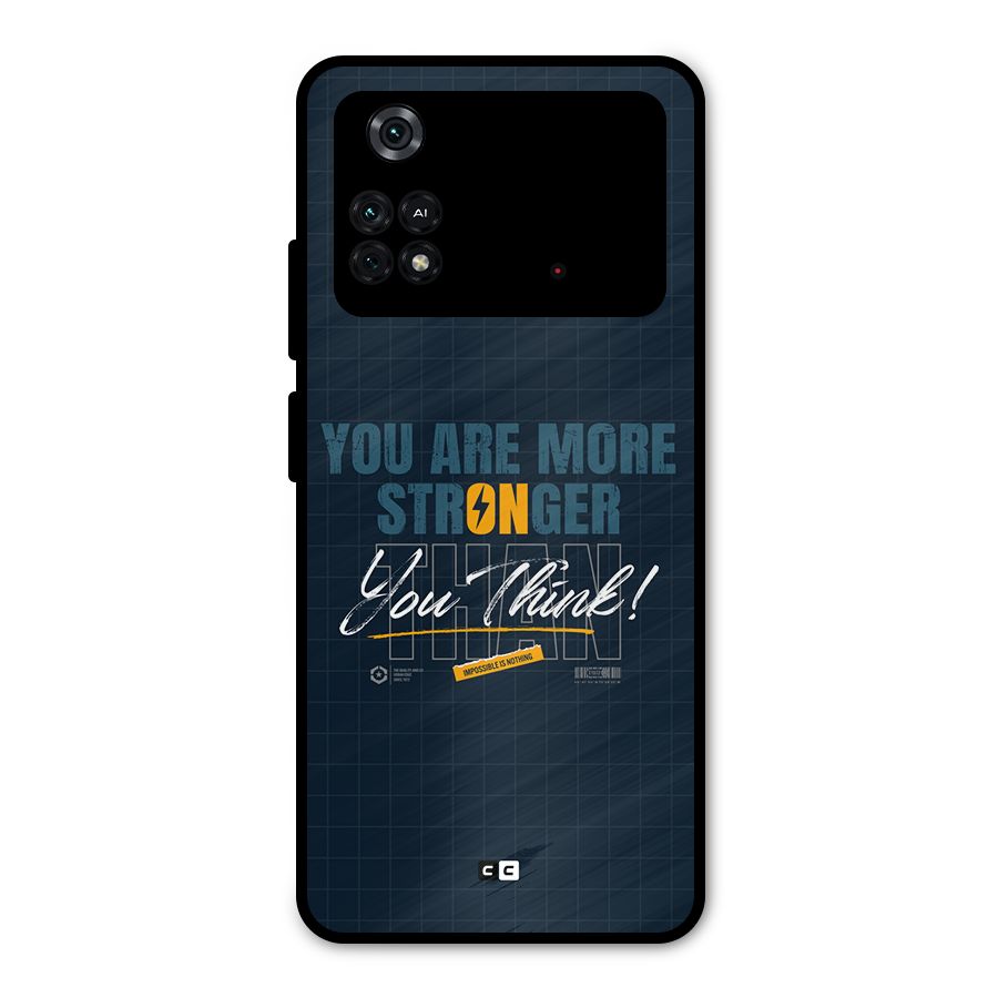 More Stronger Metal Back Case for Poco M4 Pro 4G