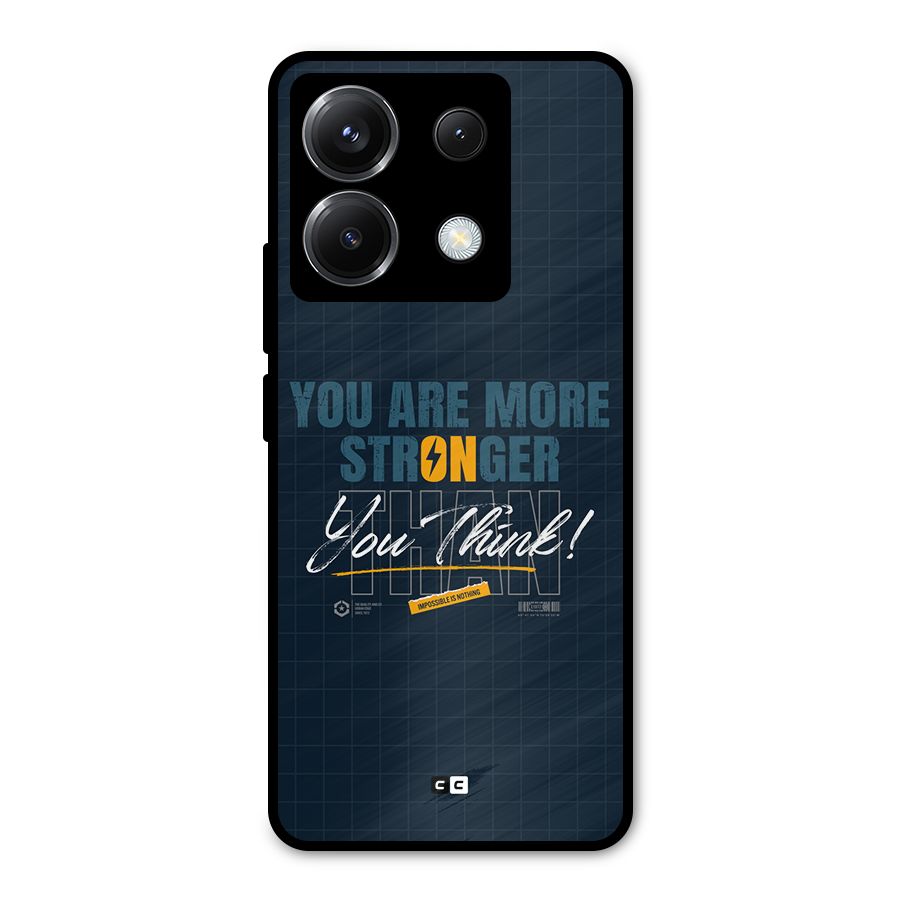 More Stronger Metal Back Case for Poco X6
