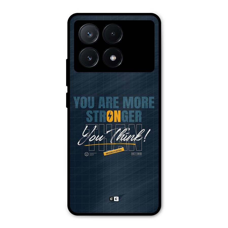 More Stronger Metal Back Case for Poco X6 Pro
