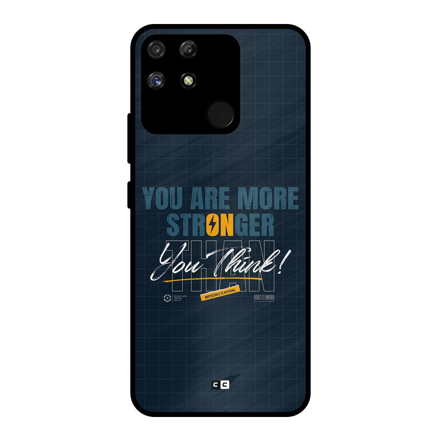 More Stronger Metal Back Case for Realme Narzo 50A