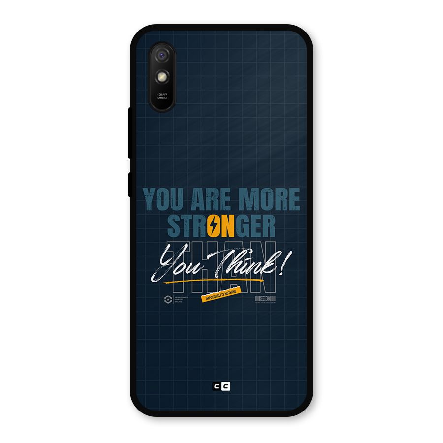 More Stronger Metal Back Case for Redmi 9a