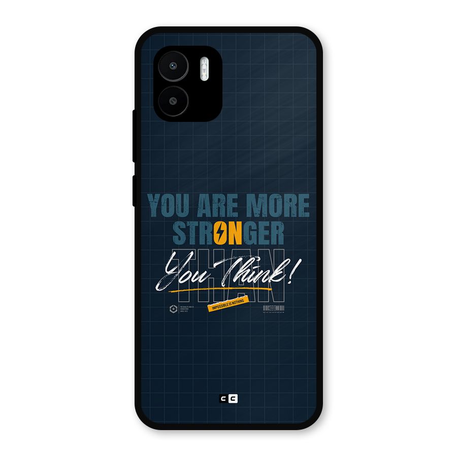 More Stronger Metal Back Case for Redmi A2