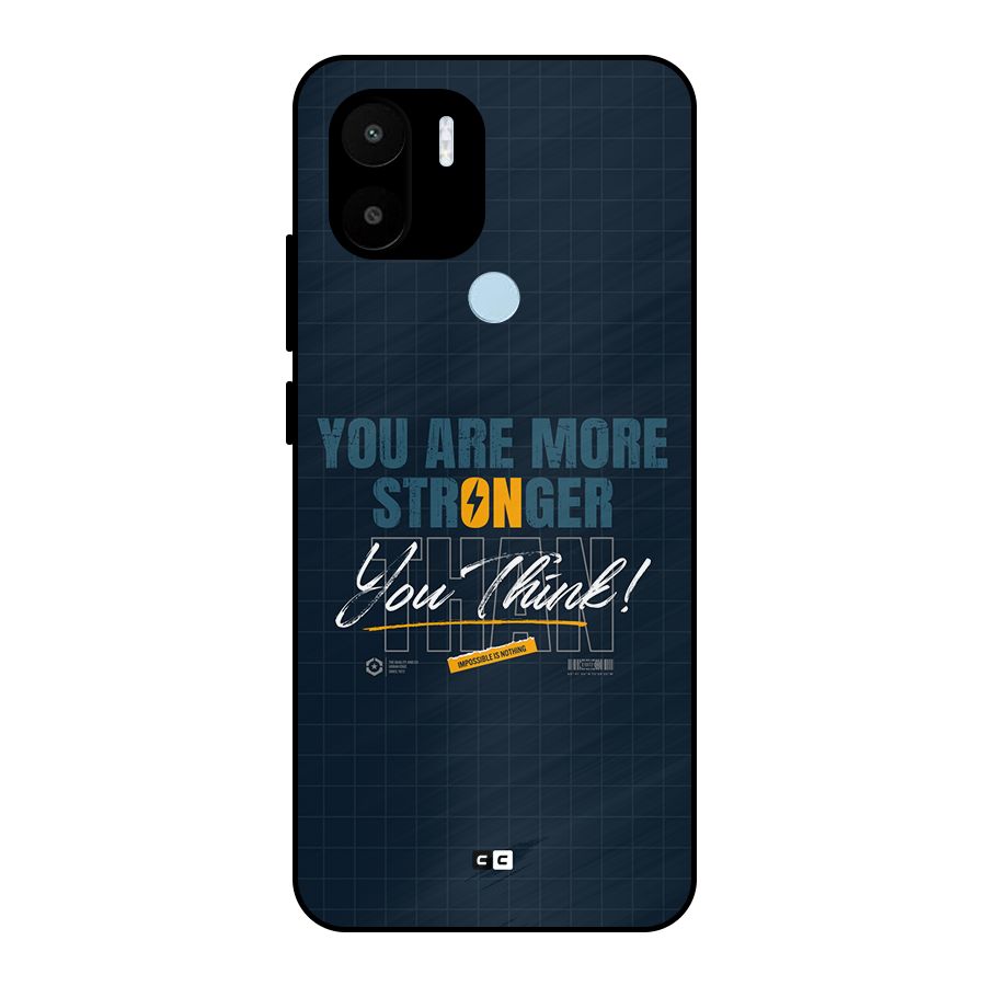 More Stronger Metal Back Case for Redmi A2 Plus