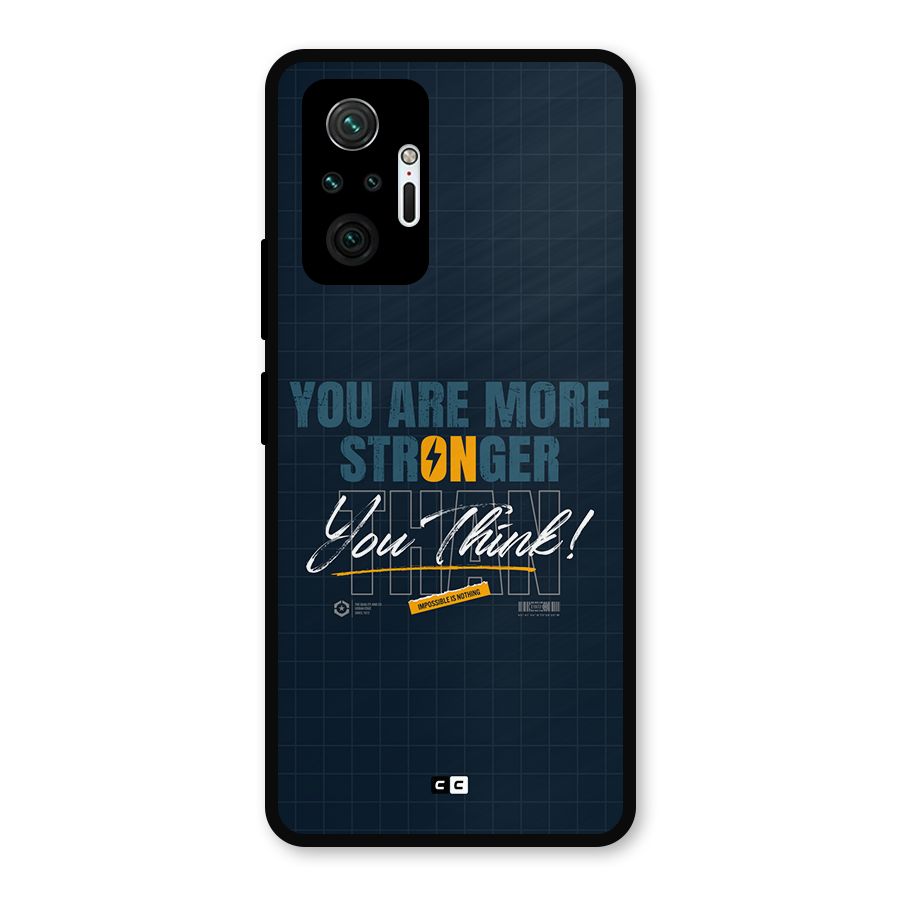 More Stronger Metal Back Case for Redmi Note 10 Pro